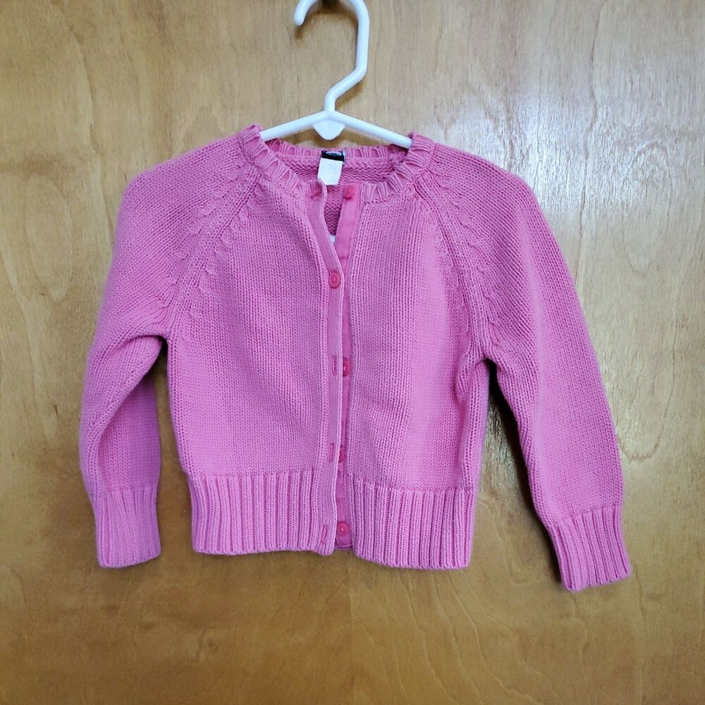 Girl's Baby Gap 2t pink button cardigan sweater